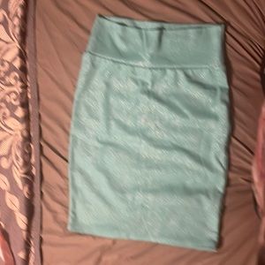 Lularoe sparkly blue pencil skirt (S)